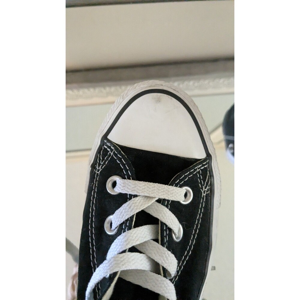 Converse Chuck Taylor All Star High Top Black Sneakers Women's Sz 7 Men 5 - Picture 2 of 8